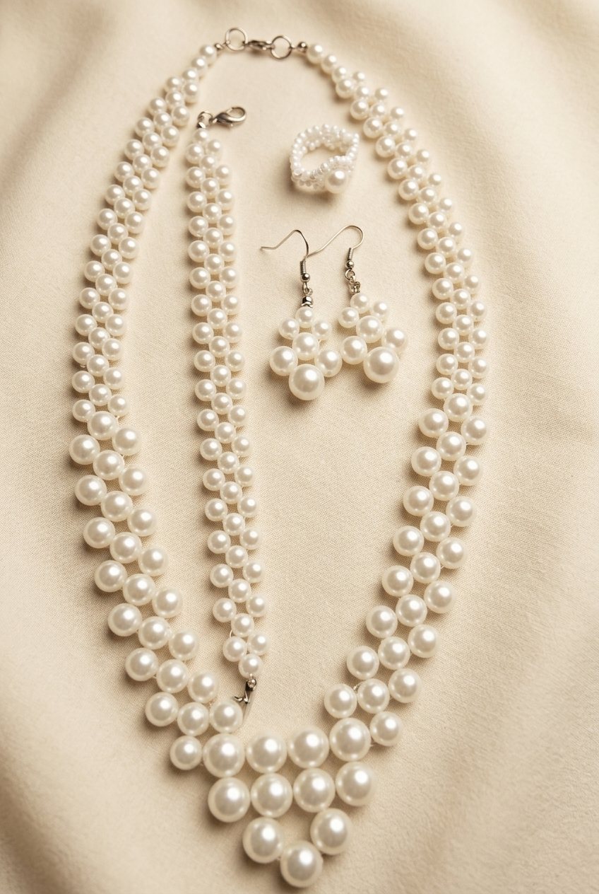 La Parure Perles Blanches